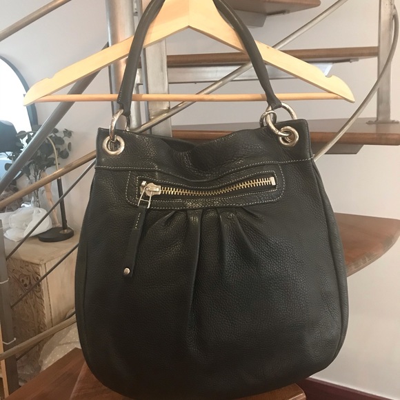 Roots Olivia black Leather crossbody bag purse - Picture 4 of 7